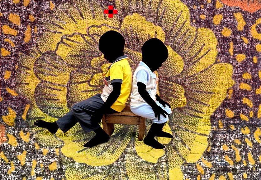 Saidou Dicko, Two Princes Same Throne,TMS F JAUNE, 2023, Courtesy of In The Pink