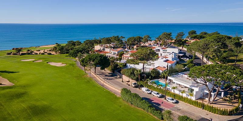 Aerial photo of part of a development in the Algarve where SandyBlue offers its property management services to property owners|One of SandyBlue's|One of SandyBlue's fully managed properties
