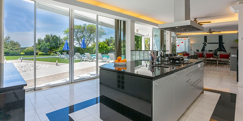 View of the inside of one of SandyBlue's properties that has adapted to the travel trends according to their advice