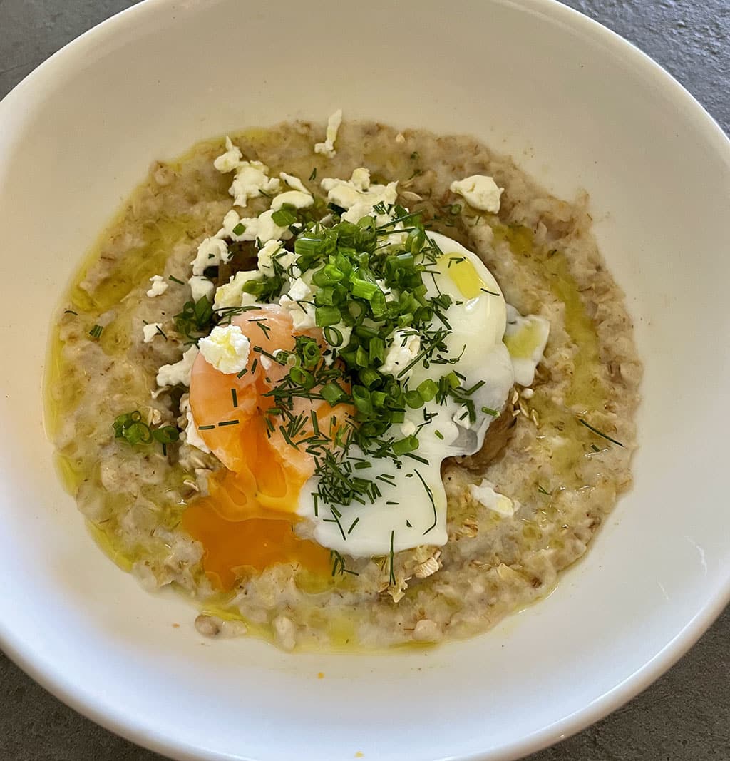 Savoury Morning Porridge|A Haggis Tower