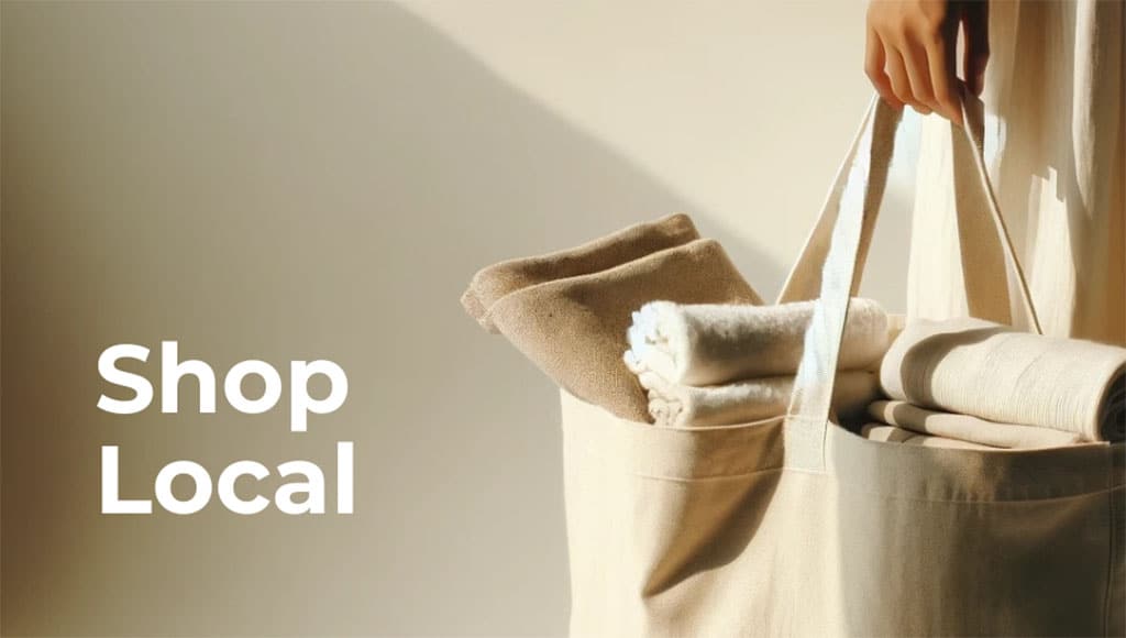 Shop local|A nice child girl enjoys sunny morning. Good time at home. Kid wakes up from sleep.