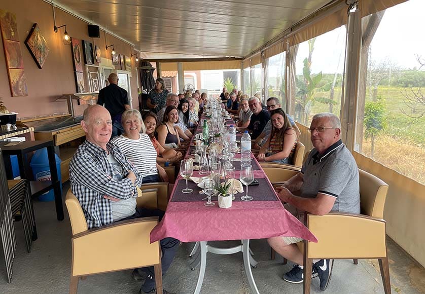St Patricks lunch at Villa Paradis in Praia Grande