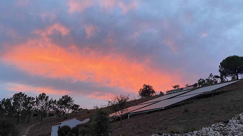 Solar panels will power Alastair and Ana’s eco-lodge