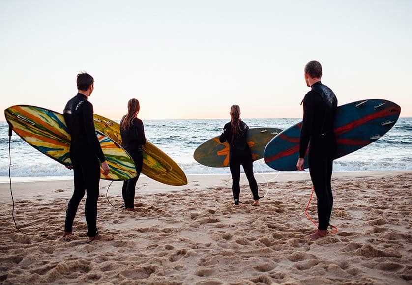 Group of clients|5'7'' Powerfish Agave Surfboard|6'10'' Recycling surfboard with Agave stringer|At work|Sanding|The Powerglider|Zach in Boris Shop|Zach is a trained carpenter|Zach surfing 8'6''|Zach working
