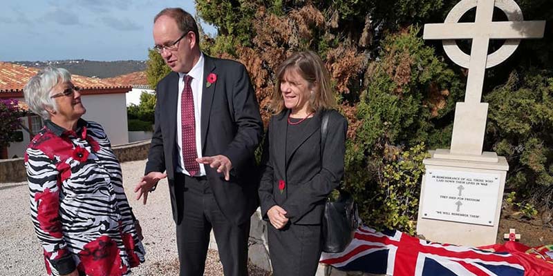 Remembrance Sunday service in Algarve