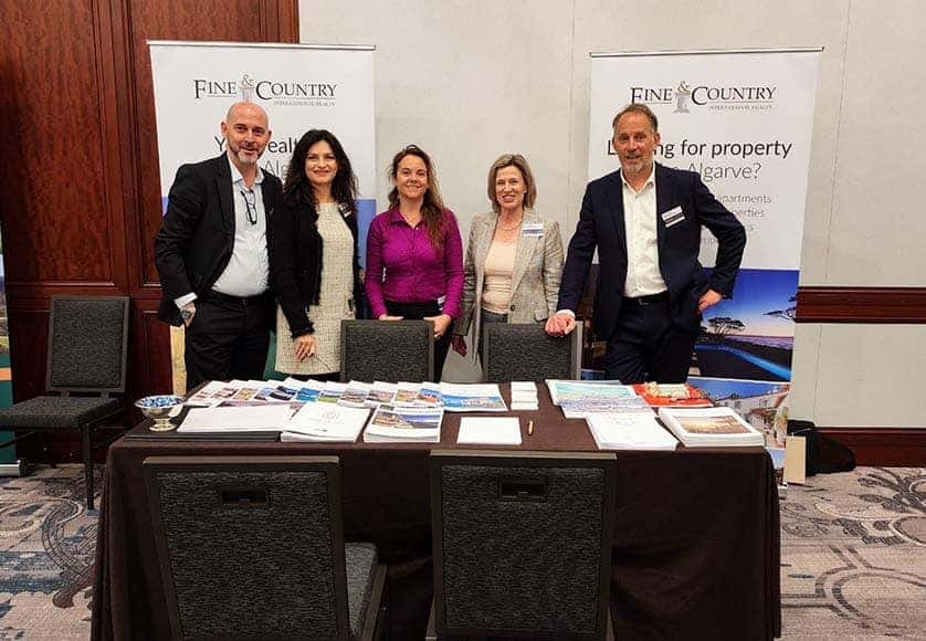 The Fine & Country Algarve team, Jorge Pereira, Vika Lokha, Emmanuelle Deschamps, Zoie Hawker and David Holder