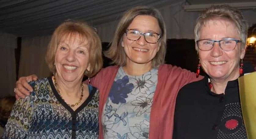 From left, Jenny Clarke (president), Jane Norris (secretary) and Jackie Billings (treasurer)