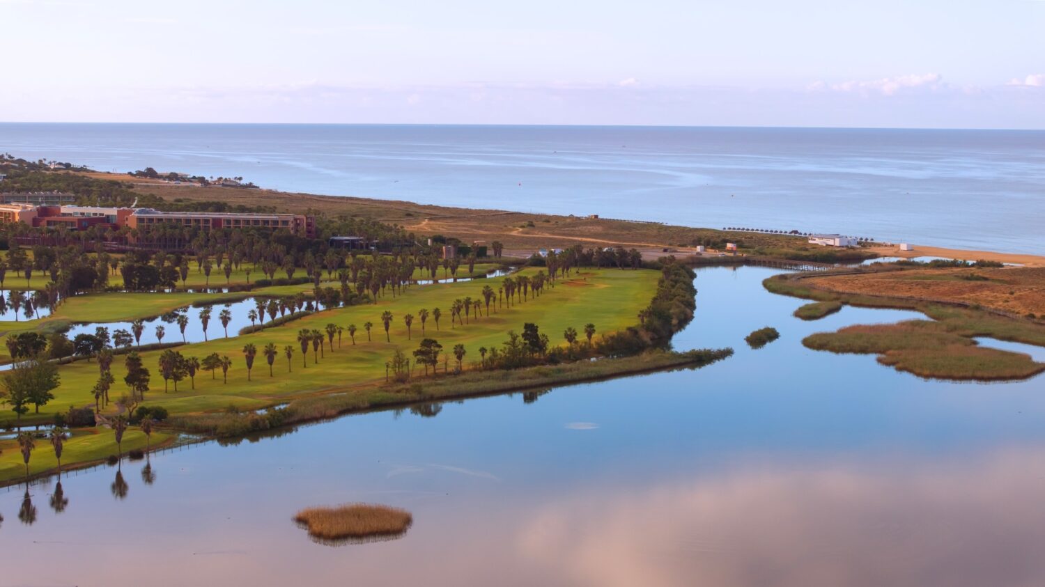 The stunning 15th hole at Salgados Golf Club