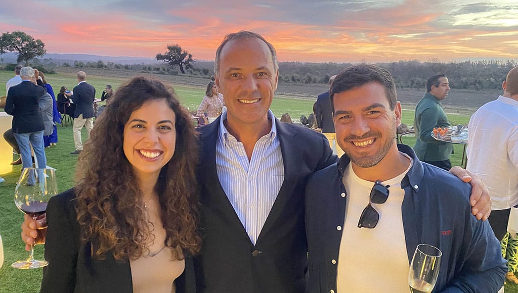 Winemakers: Ana Rita Bouça, Bernardo Cabral and Miguel Mimoso at the opening of Vicentino’s new winery