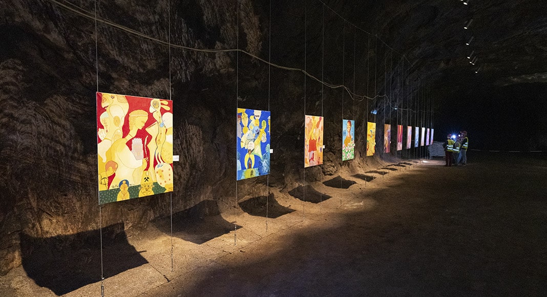 Exhibition ‘Santa Barbara’ by German painter Klaus Zylla – Photo: NUNO DE SANTOS LOUREIRO||: ‘Santa Barbara’ by Klaus Zylla – Photo: BRUNO FILIPE PIRES/OPEN MEDIA GROUP|During a recent guided tour of the mine - Photo: NUNO DE SANTOS LOUREIRO