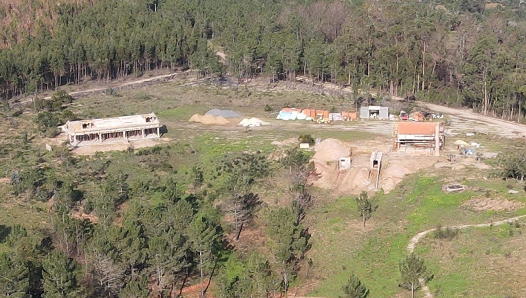 Just a year on, two of the buildings really started to take shape