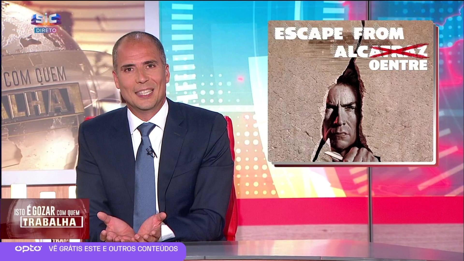 While Saturday's jailbreak has left authorities with a great deal of egg on their faces, satirical programme Isto é Gozar com Quem Trabalha has had its usual fun with sending up the story, and exposing the almost comical, third world strategy for breaking out of what is meant to be one of the nation's 'high security' prisons