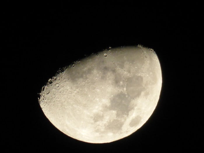 Visible craters|Blue moon|Moon, Jupiter and Venus|Our telescope