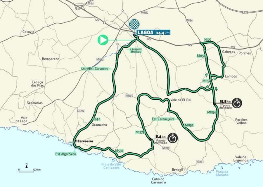 Volta ao Algarve map