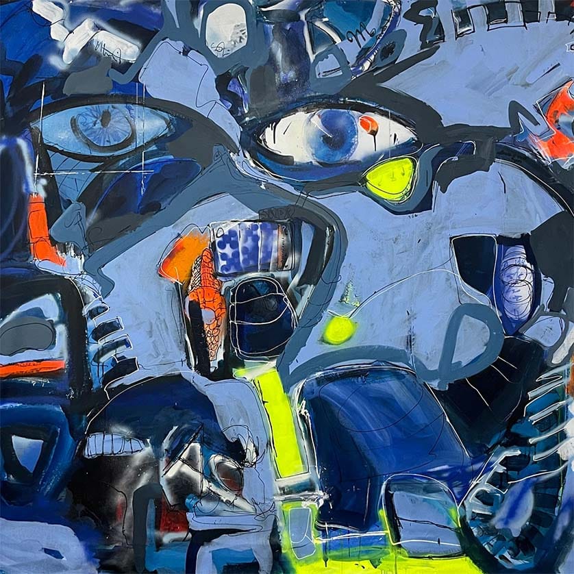 Painting from the “What You See is What You Get” series|Artist Justin West, AKA Durães-West