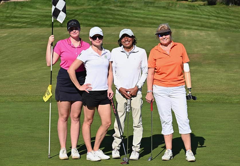 With fellow EDGA players