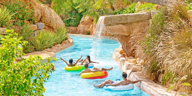 The Rio dos Cocos, a lazy and fun river for all the family at Zoomarine|Photo of a butterfly at Zoomarine's Butterfly Garden|Zoomarine dolphin