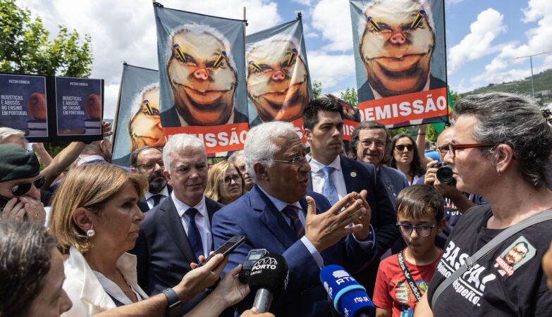 FENPROF has made a point of distancing itself from the ugliness of yesterday's protests. Image: José Coelho/ Lusa