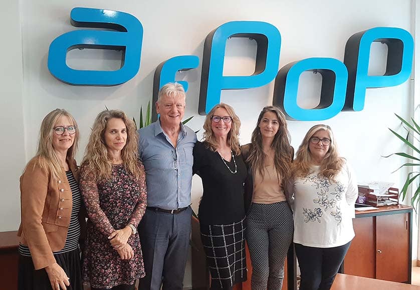 The afpop team, from left: Ellen van de Brake, Marisa Neves, Michael Reeve, Karina Vieira, Cátia Moreira and Maria Silva