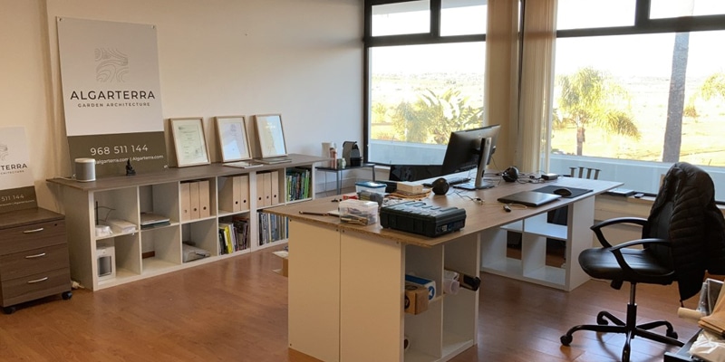 The interior of Algarterra Garden and Landscape Architecture's office