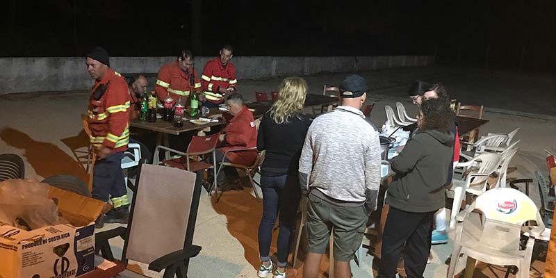 ‘Haven for Heroes’ provides refuge for firefighters during last week’s Aljezur wildlfire