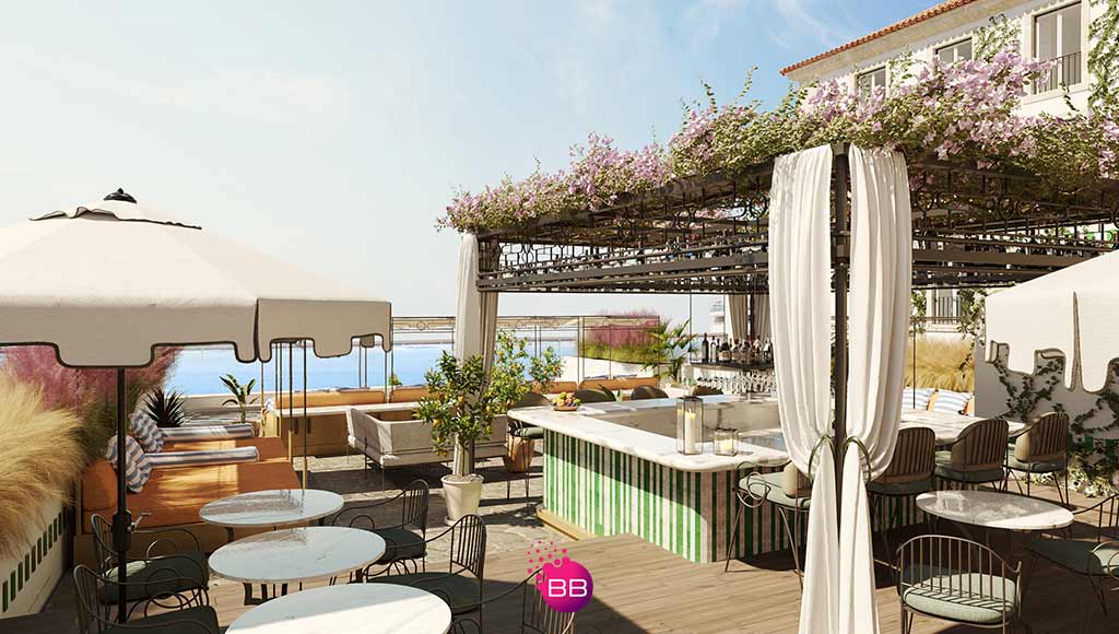 View of the terrace bar at one of Ando Living apartment buildings|Partial view of a master bedroom at one of Ando Living's apartments|View of the pool at one of Ando Living's buildings|One of the rentable living rooms in one of Ando Living's buildings