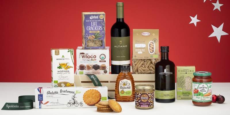 Photo of one of Apolónia Supermarket's Christmas Hampers