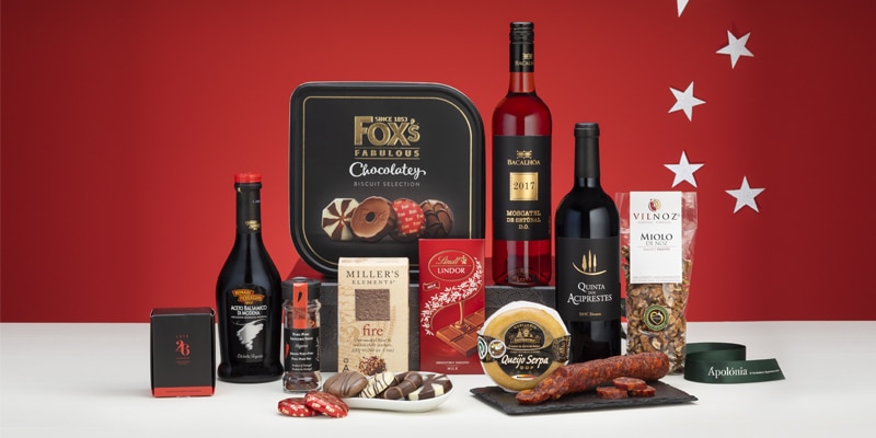 Photo of one of Apolónia Supermarket's Christmas Hampers