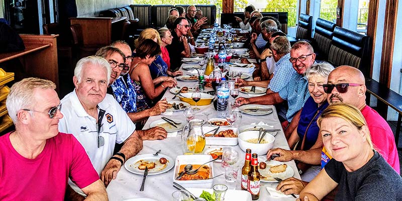 Bikers’ lunch at Faro Moto Club