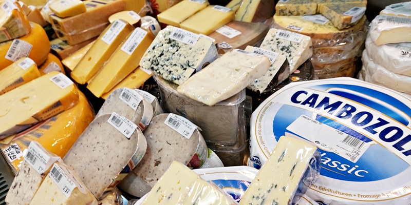Photo of the cheese section at Baptista Supermarket