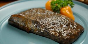 Beer-brined smoked tuna