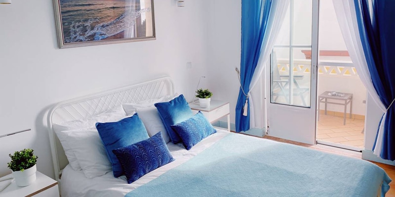 Bedroom in one of Bluespot's villas in the Algarve