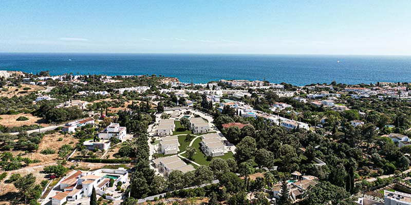 Aerial view of Carvoeiro Branco's Primelife new development|carvoeiro_branco_2_sep_2023|carvoeiro_branco_2_sep_2023