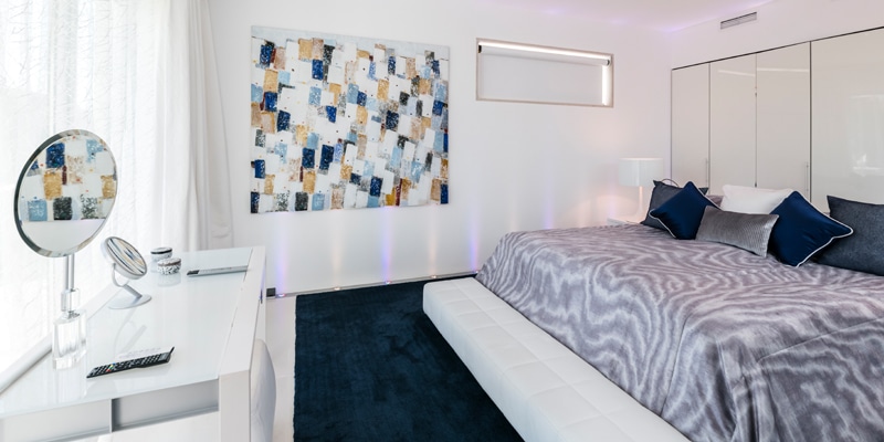 Bedroom of one of the properties in Celine Rodrigues' property management portfolio