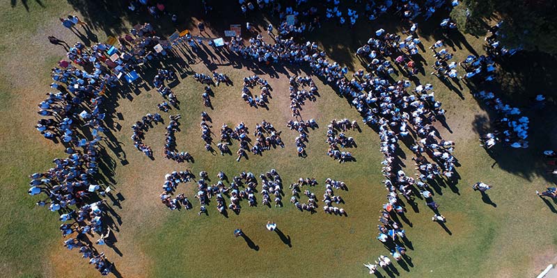 Climate action demonstration at Nobel Algarve