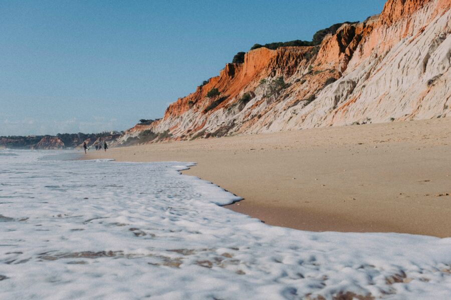 Algarve beach|Paolo Funassi (left), Richard Culhane (centre right) and Alisa Scutt (right), members of the Estrangeiros-Foreigners Algarve group, who sent a letter to the EC about the Algarve desalination plant