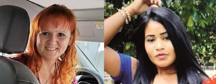 Both Sandra Andrade (left) and Josielly Rodrigues (right) were reported missing before their bodies were discovered. Sandra Andrade's body was not discovered for two months