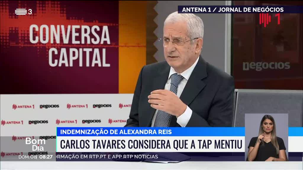 Carlos Tavares talking to Antena 1