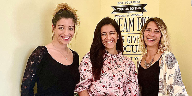 Teachers at FAUST, from left: Paula Simão, Madalena Barbosa and Ana Cavaco