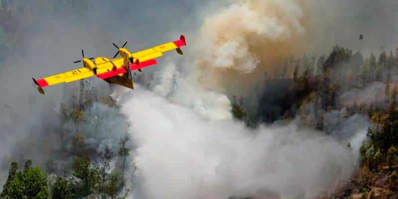 Firefighting plane crashes in Ferreira do Zêzere: pilot survives