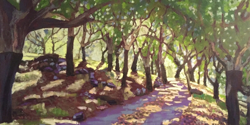 Painting by Karen Wride of First Class Art gallery