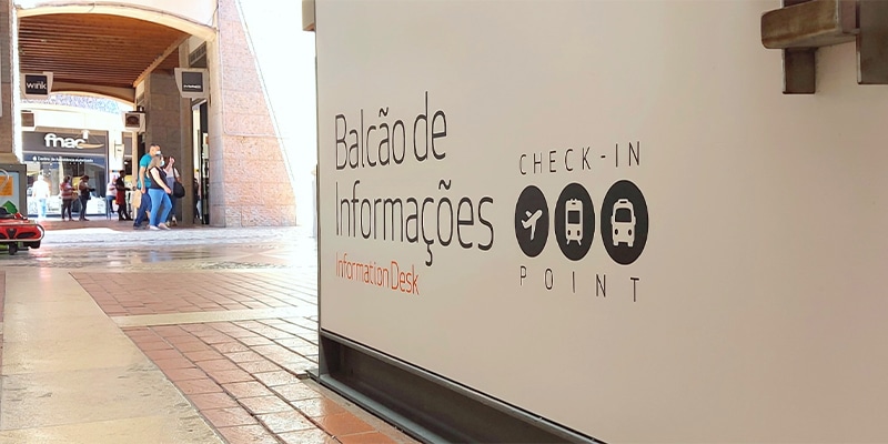 Photo of the information desk for tourists at Forum Algarve
