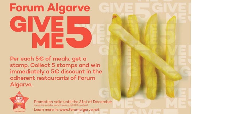 Forum Algarve Give Me Five promotion