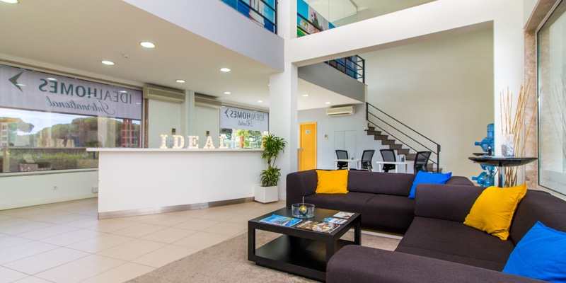 View of the inside of Ideal Homes International's office