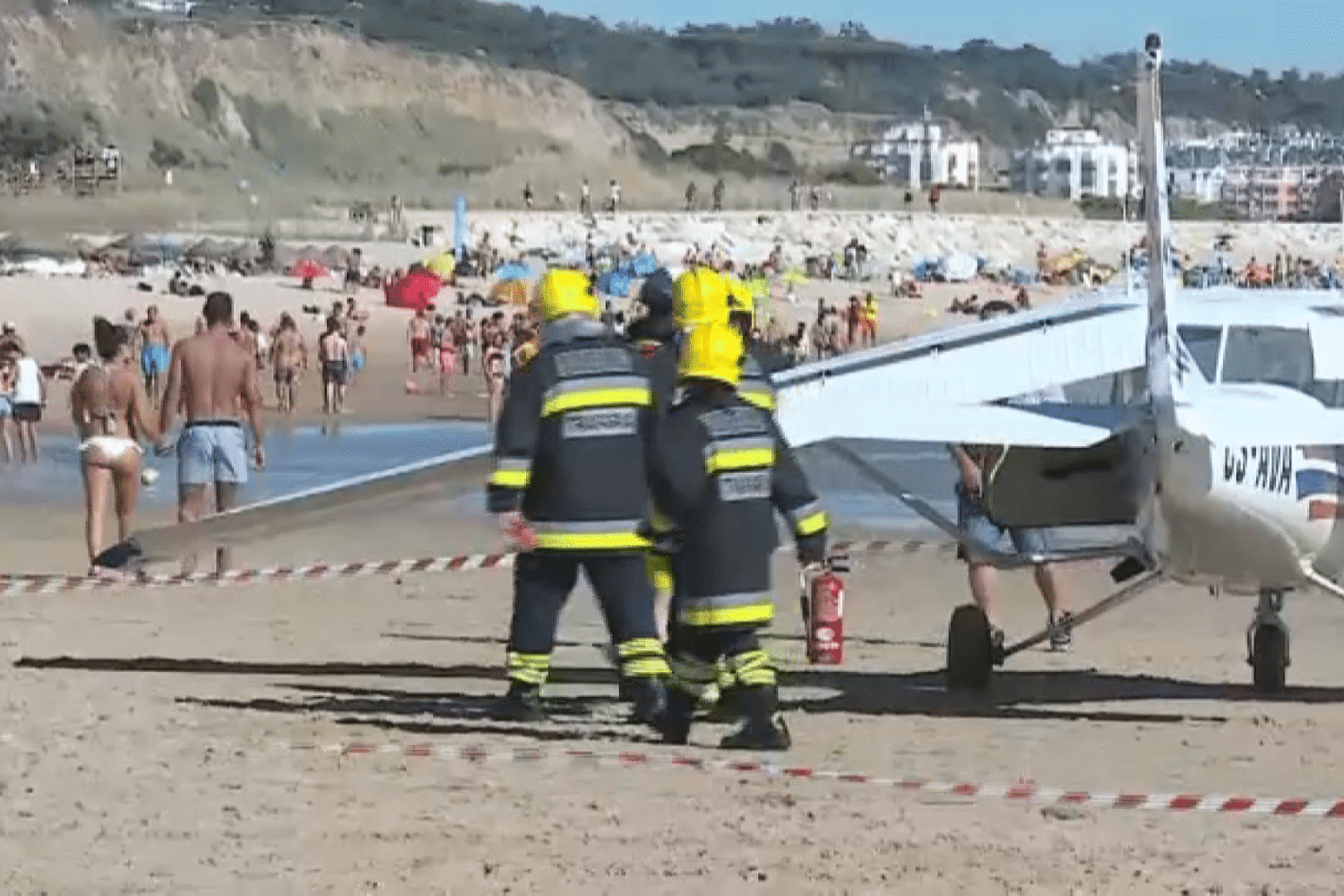An archive image of the aftermath of this terrible accident. Image: Lusa