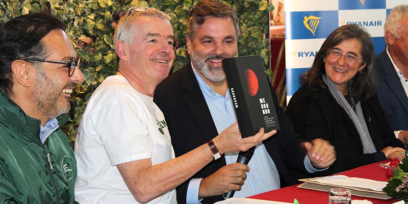 Ryanair boss Michael O’Leary in Monchique to donate €250,000 towards reforestation project