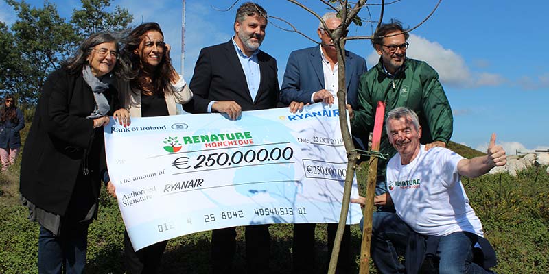 Ryanair boss Michael O’Leary in Monchique to donate €250,000 towards reforestation project