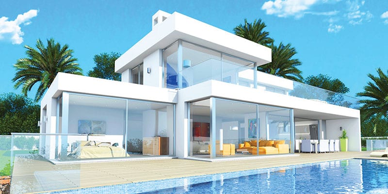 Photo of a house with pool to illustrate how it can be one's most valuable asset and why one needs home insurance.|