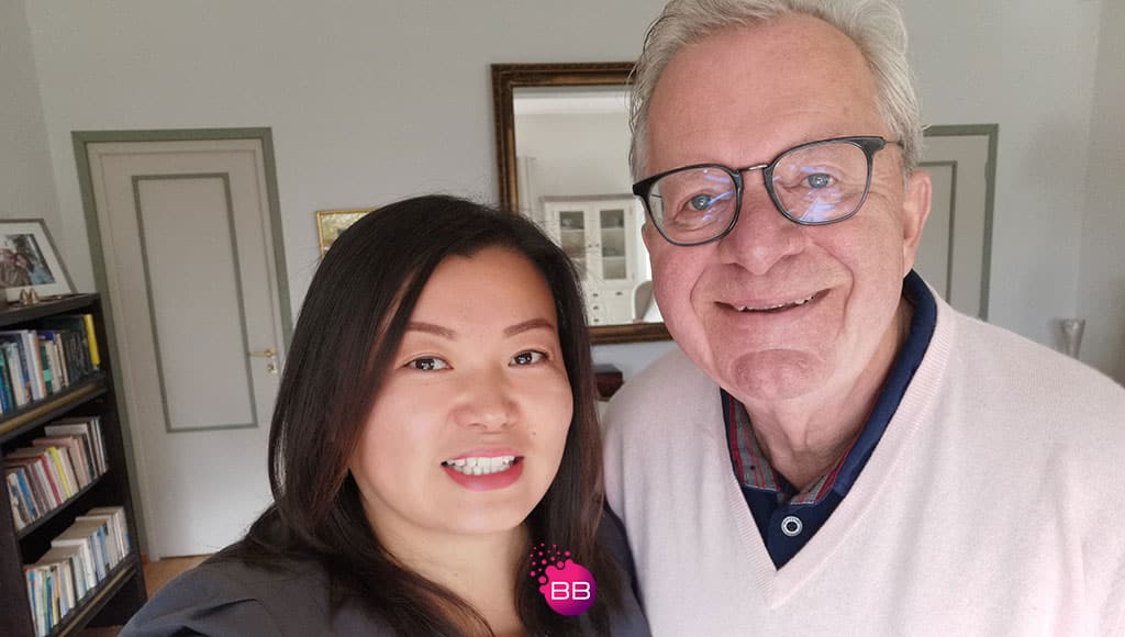 Photo of Agi and Robert, founders of Joy4Caring|Joy4Caring – compassionate home care for the elderly and disabled in the Algarve