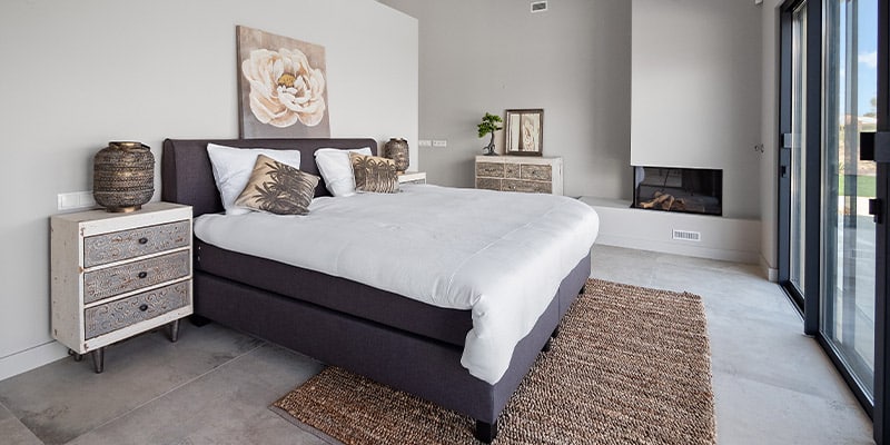 View of the bedroom at one of the villas for sale at L&N Residences